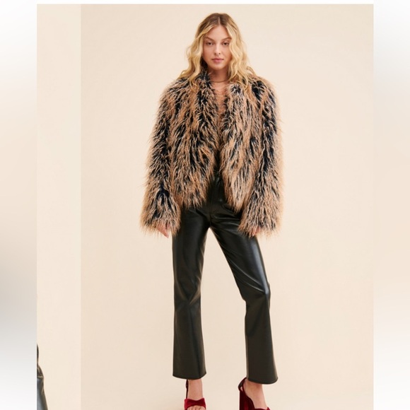 Free people we the free Ombre All Night Fur Jacket size XS - Picture 1 of 8
